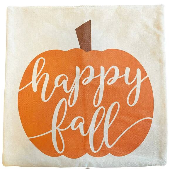 4TH EMOTION FALL DECOR PILLOW COVERS 18x18 SET OF 4 Farmhouse Sofa Couch Linen - Picture 2 of 12